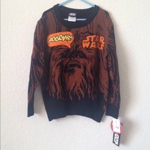 FINAL MARKDOWN BOY'S NWT Star Wars Chewbacca Sweater xs